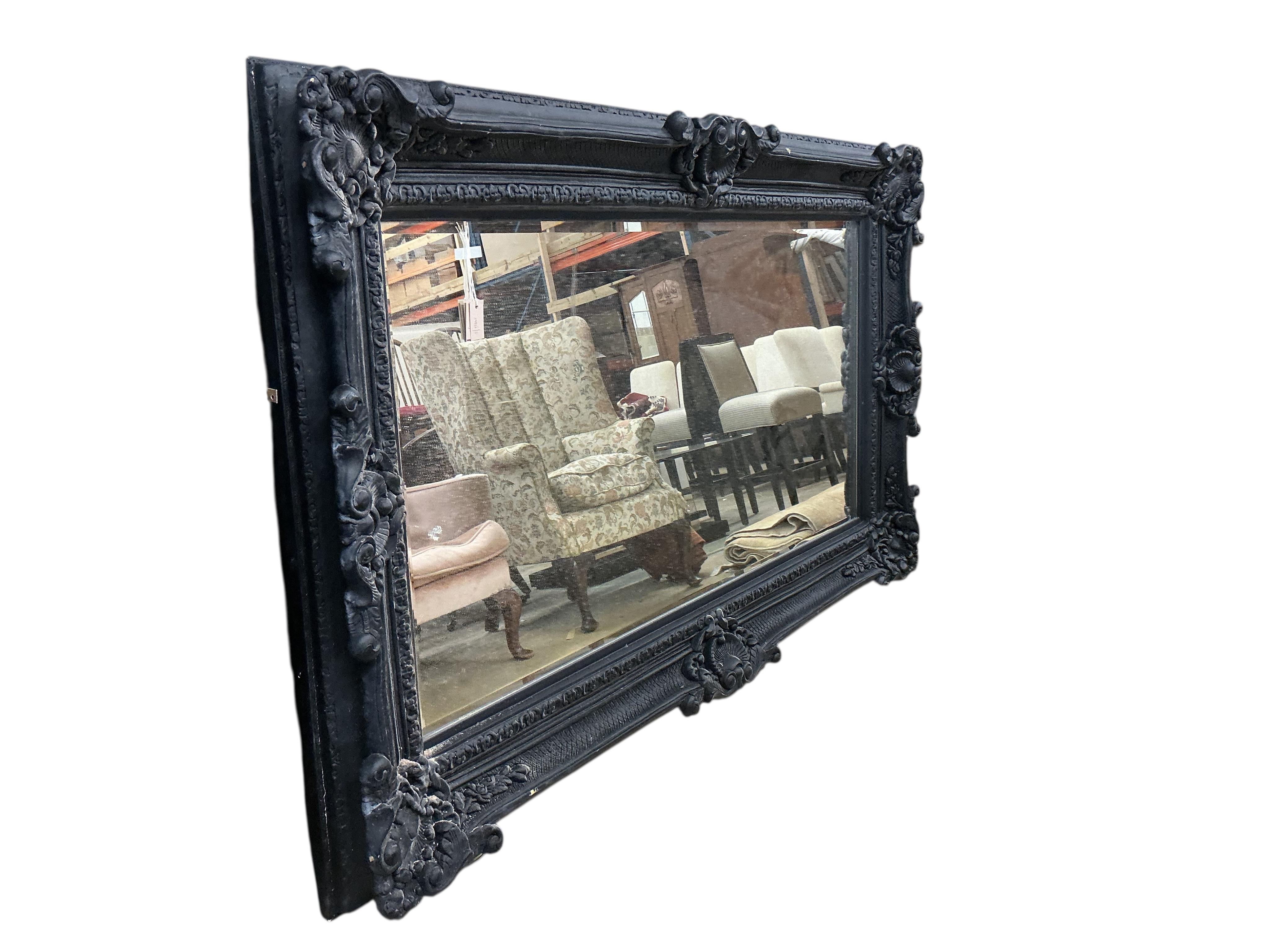 A large Victorian style 'Heritage' rectangular composition wall mirror, width 225cm, height 134cm